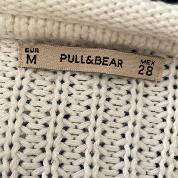 Pull & Bear Cozy off-White Cable Knit Sweater size M - Picture 4 of 4